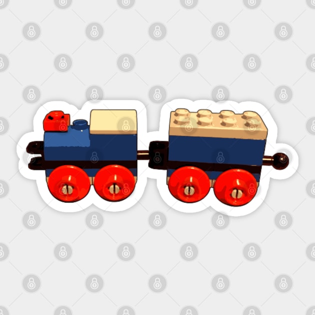 Brick Creations - Motorised Train Sticker by druscilla13